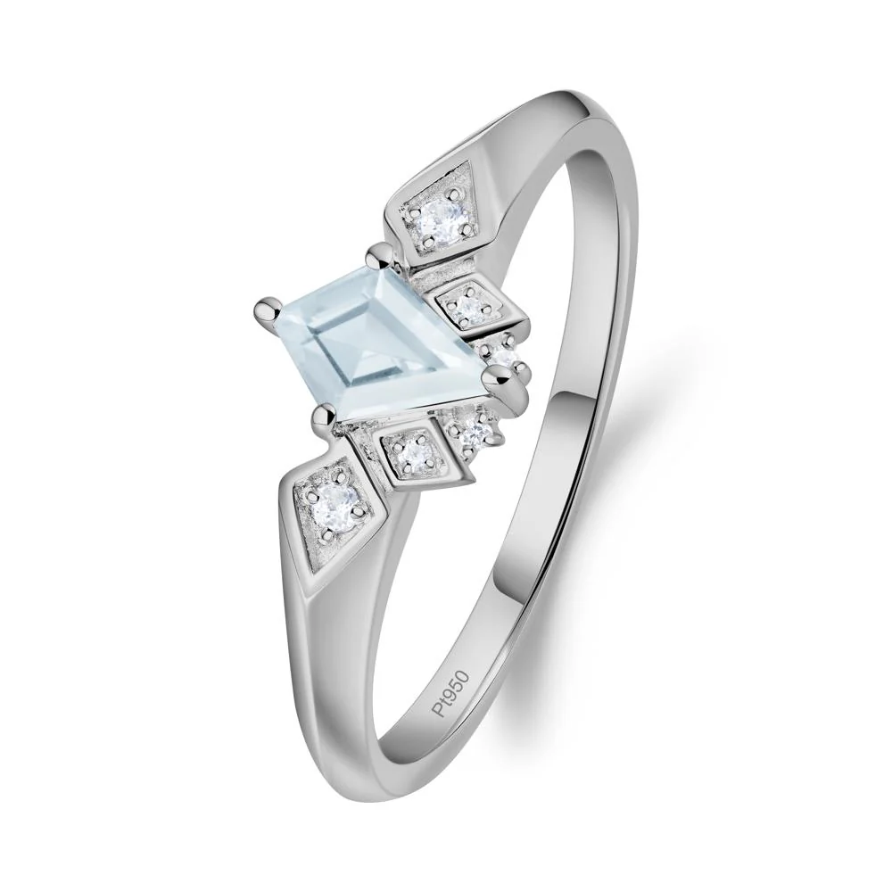 Kite-Cut Aquamarine Statement Ring - Image 3