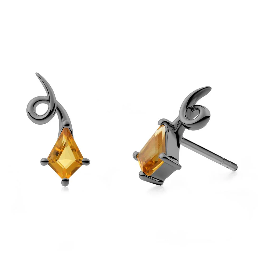 Kite-Cut Citrine Earrings - Image 5