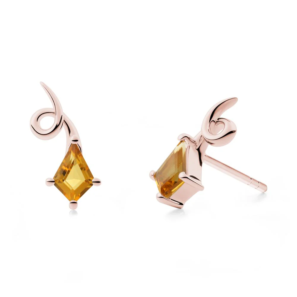 Kite-Cut Citrine Earrings - Image 9