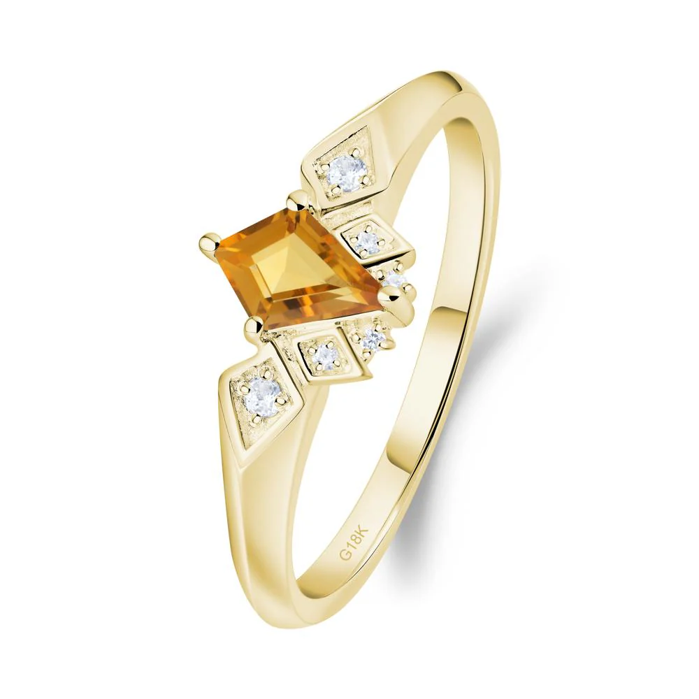 Kite-Cut Citrine Statement Ring - Image 3