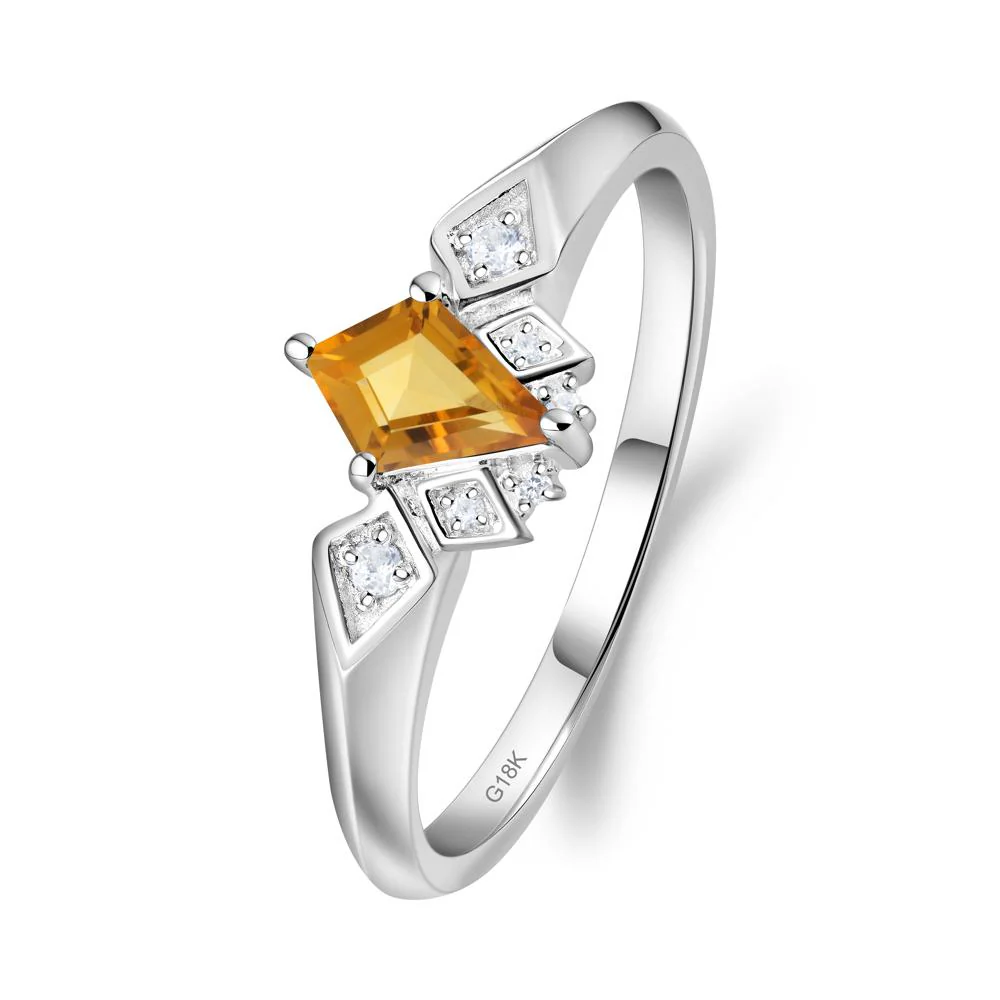 Kite-Cut Citrine Statement Ring - Image 4
