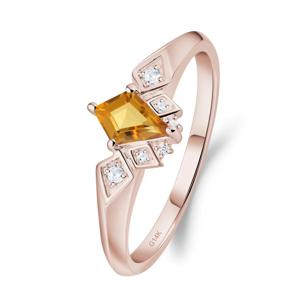 Kite-Cut Citrine Statement Ring - Image 7