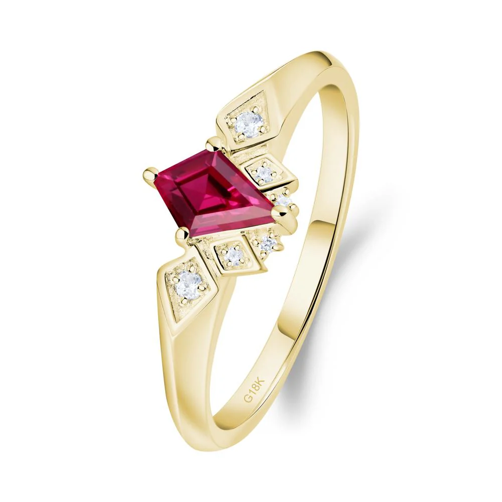 Kite-Cut Ruby Statement Ring - Image 6