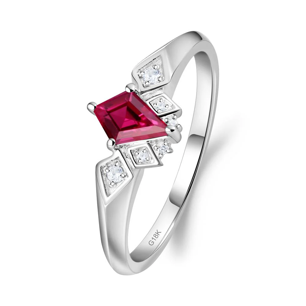 Kite-Cut Ruby Statement Ring - Image 8