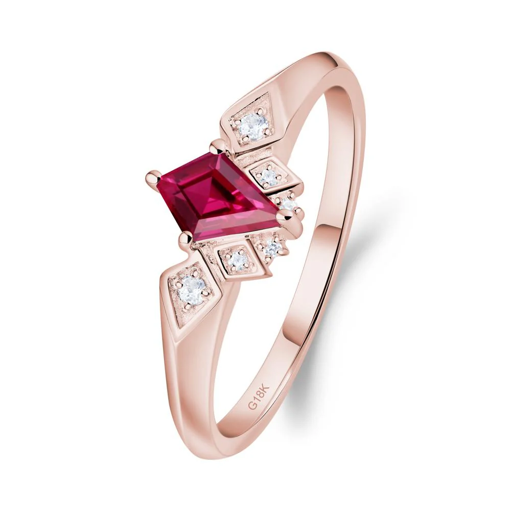 Kite-Cut Ruby Statement Ring - Image 9