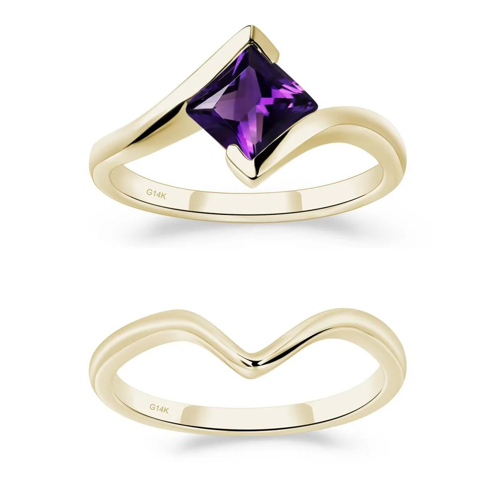 Amethyst Tension Setting Ring - Image 15