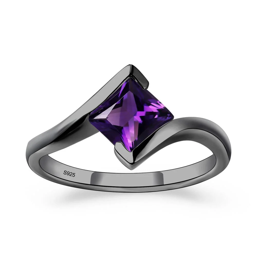 Amethyst Tension Setting Ring - Image 2