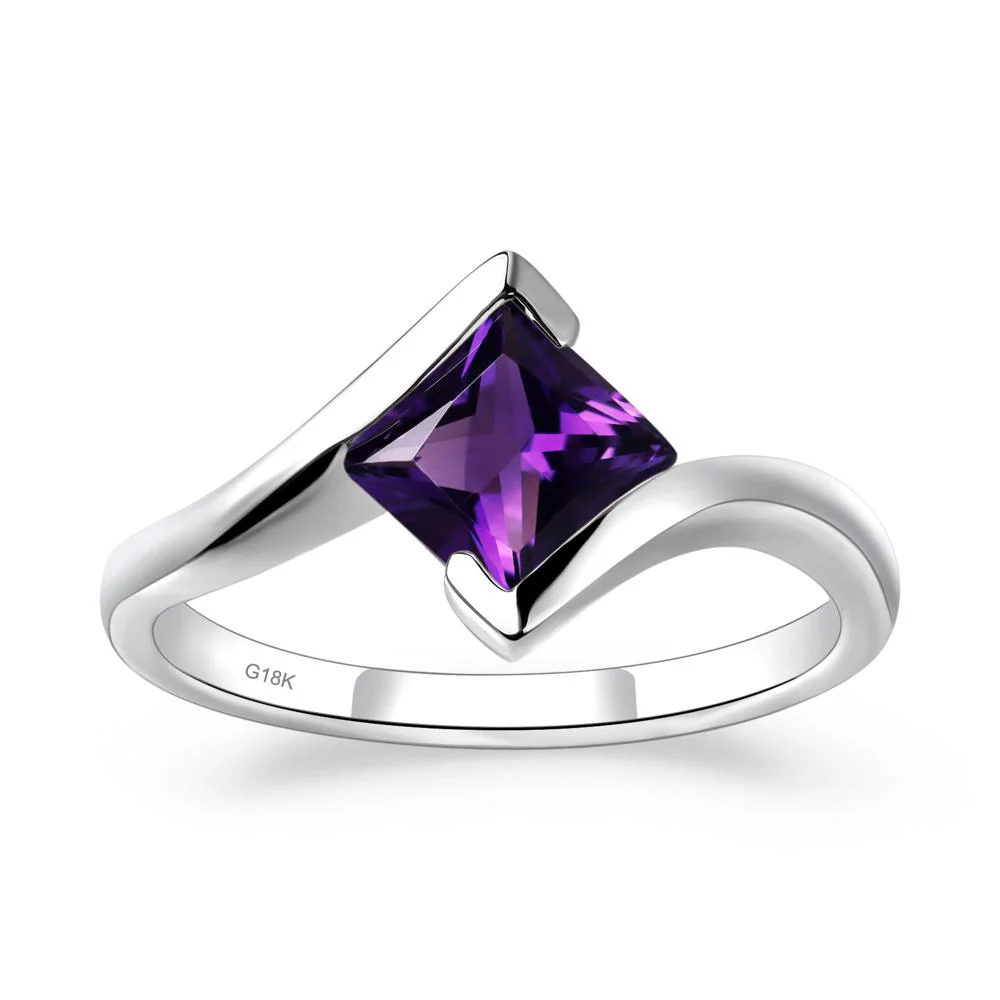 Amethyst Tension Setting Ring - Image 6