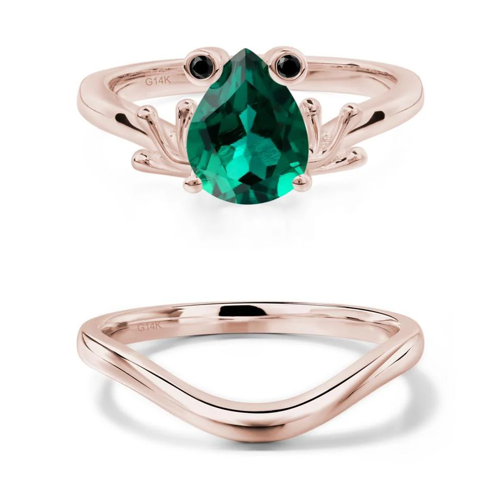 Emerald Frog Engagement Ring - Image 11