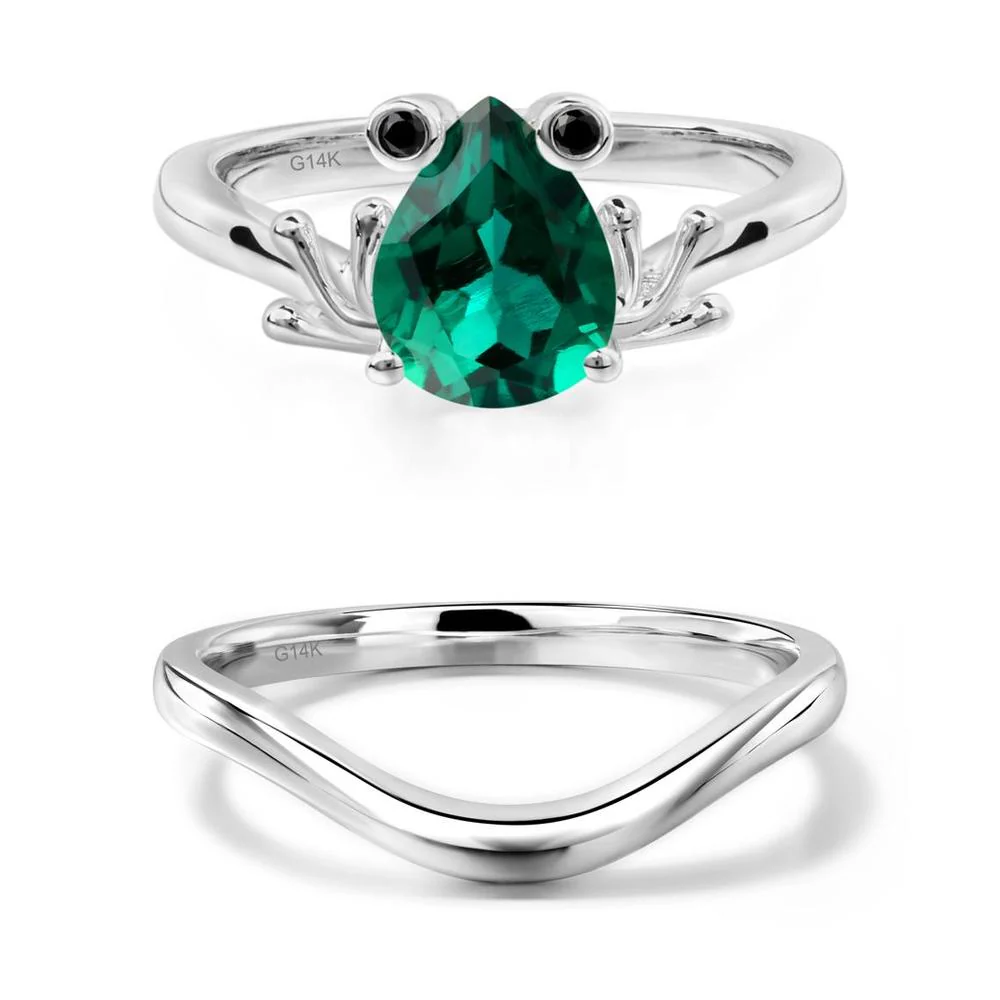 Emerald Frog Engagement Ring - Image 13
