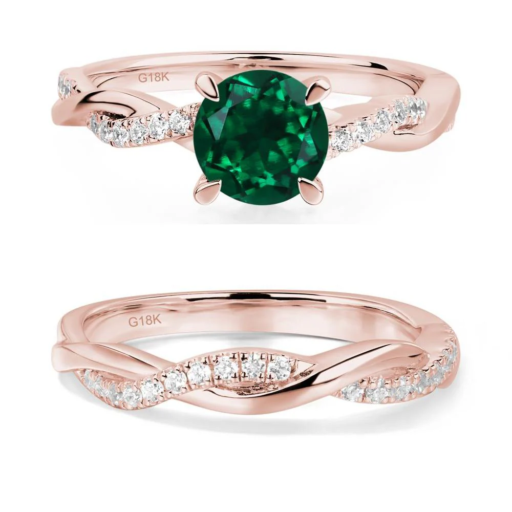 Emerald Twist Engagement Ring - Image 17