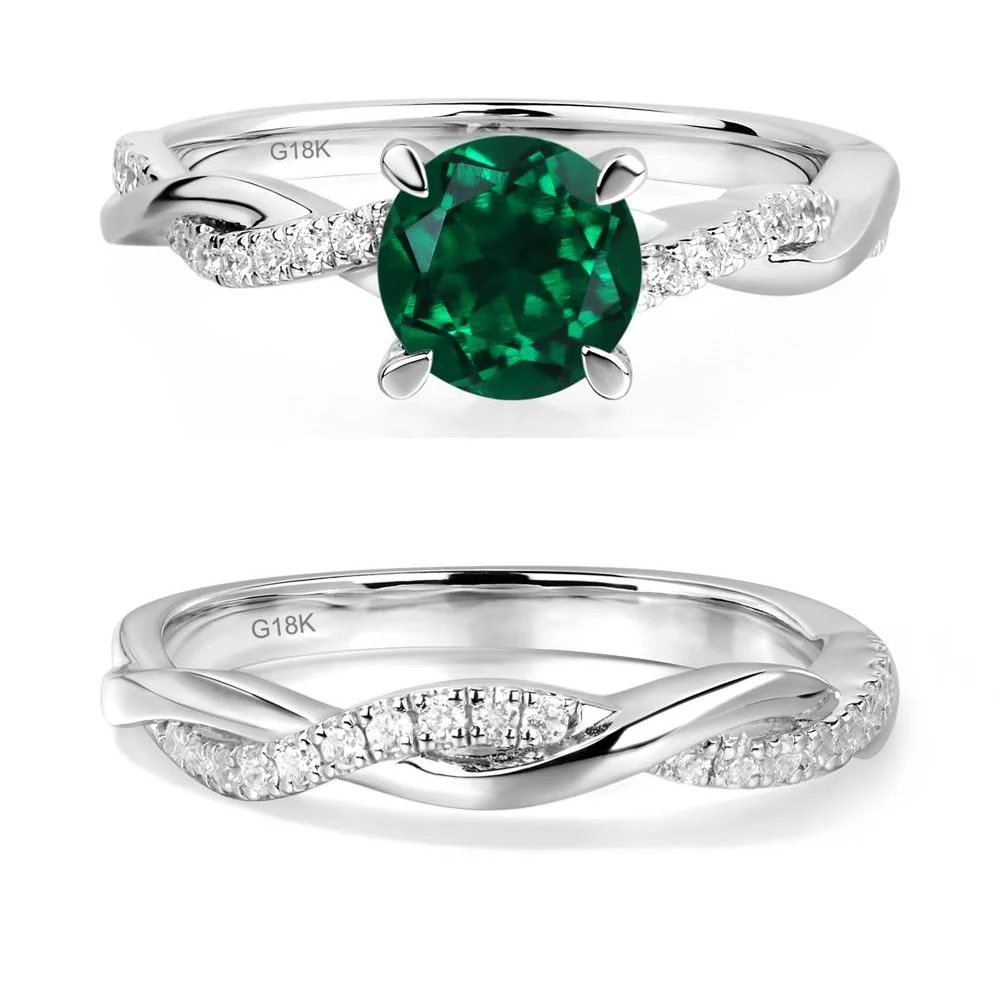 Emerald Twist Engagement Ring - Image 19
