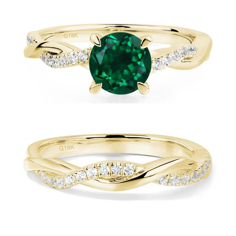 Emerald Twist Engagement Ring - Image 21