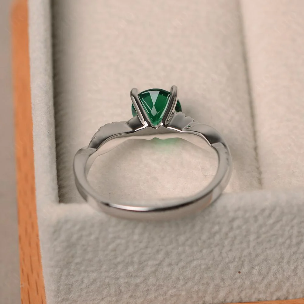 Emerald Twist Engagement Ring - Image 31