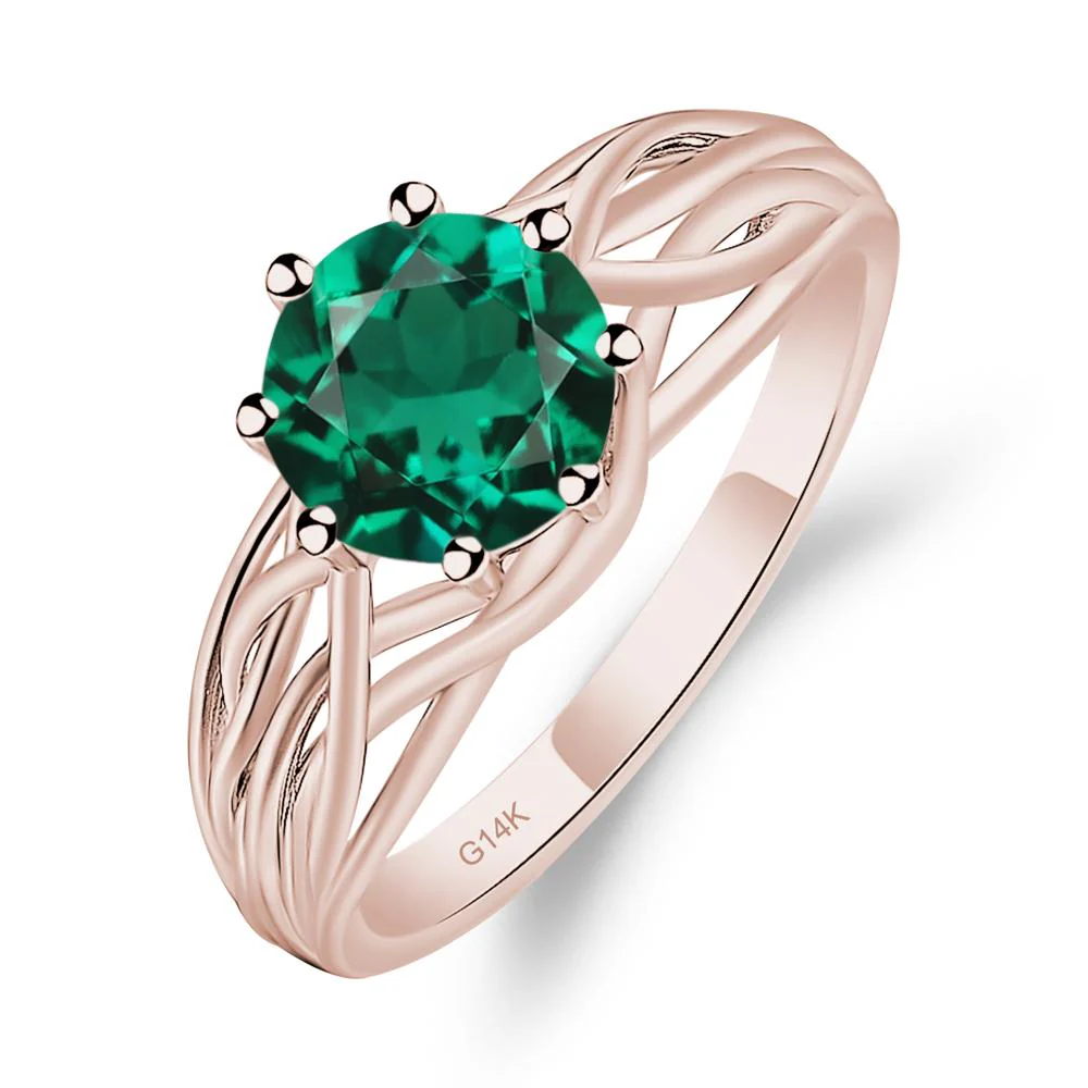 Emerald Intertwined Ring - Image 5