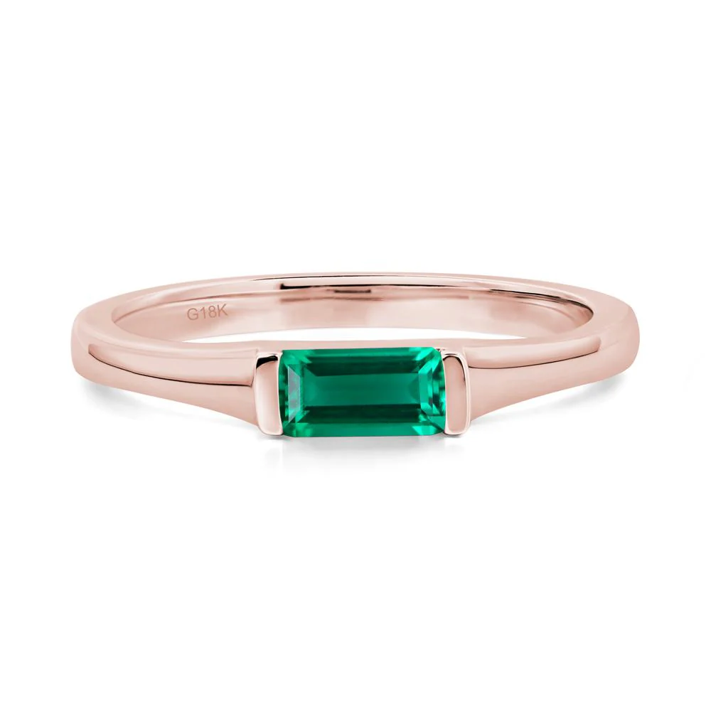 Emerald Baguette Ring - Image 4
