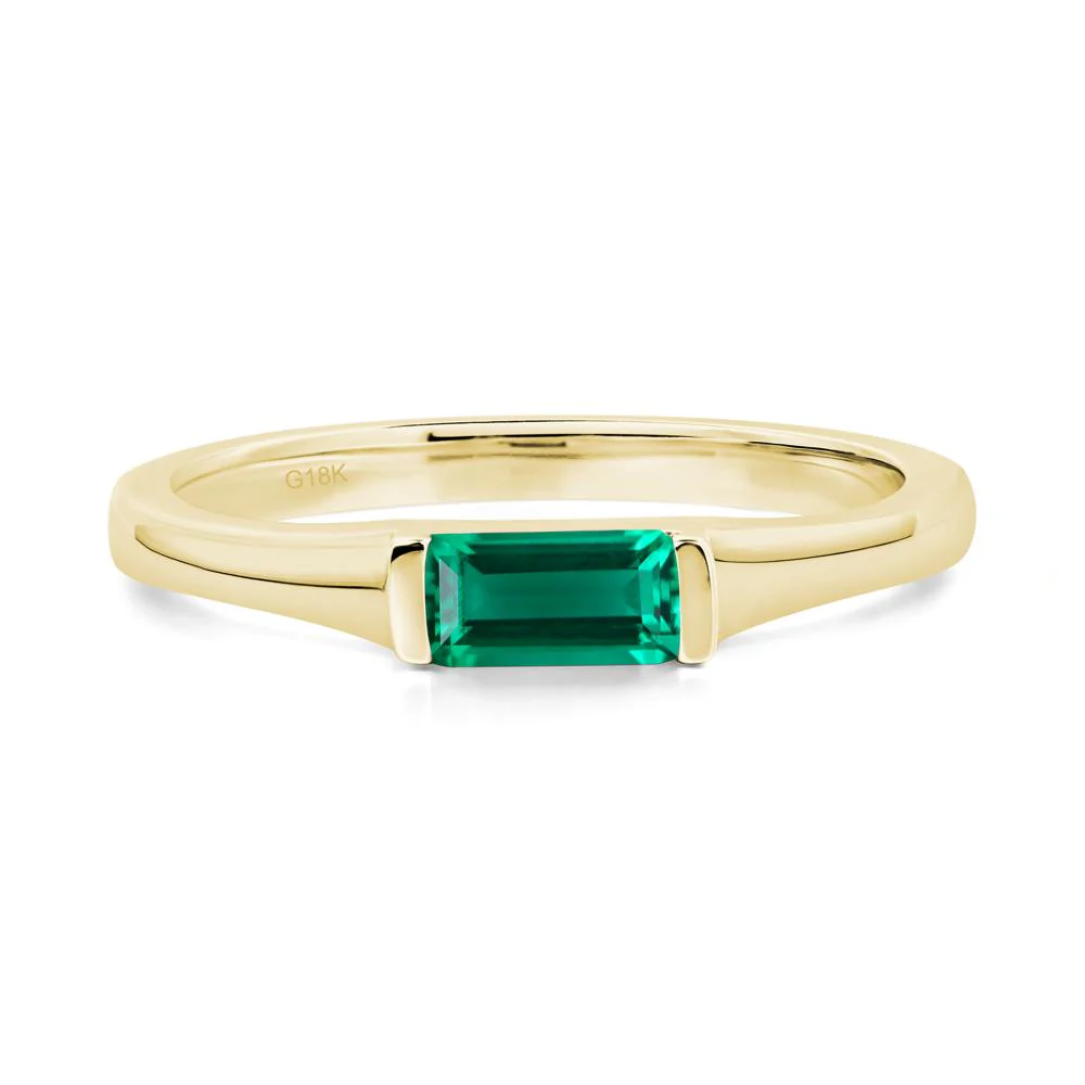 Emerald Baguette Ring - Image 6