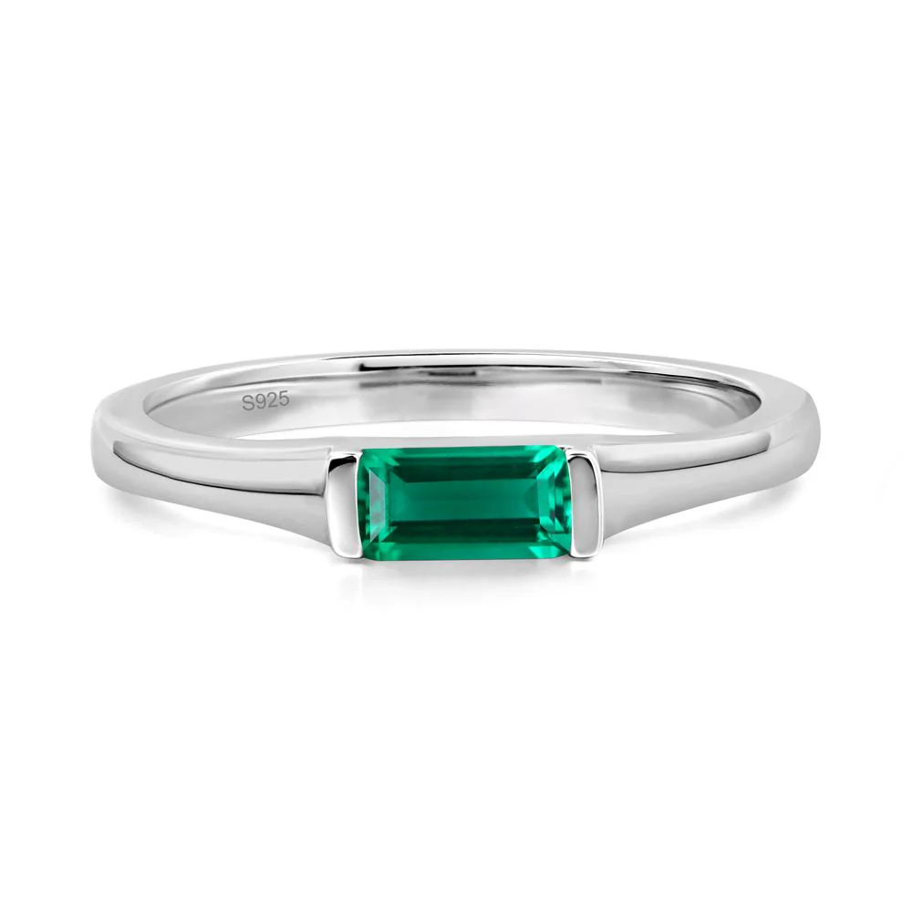 Emerald Baguette Ring - Image 9