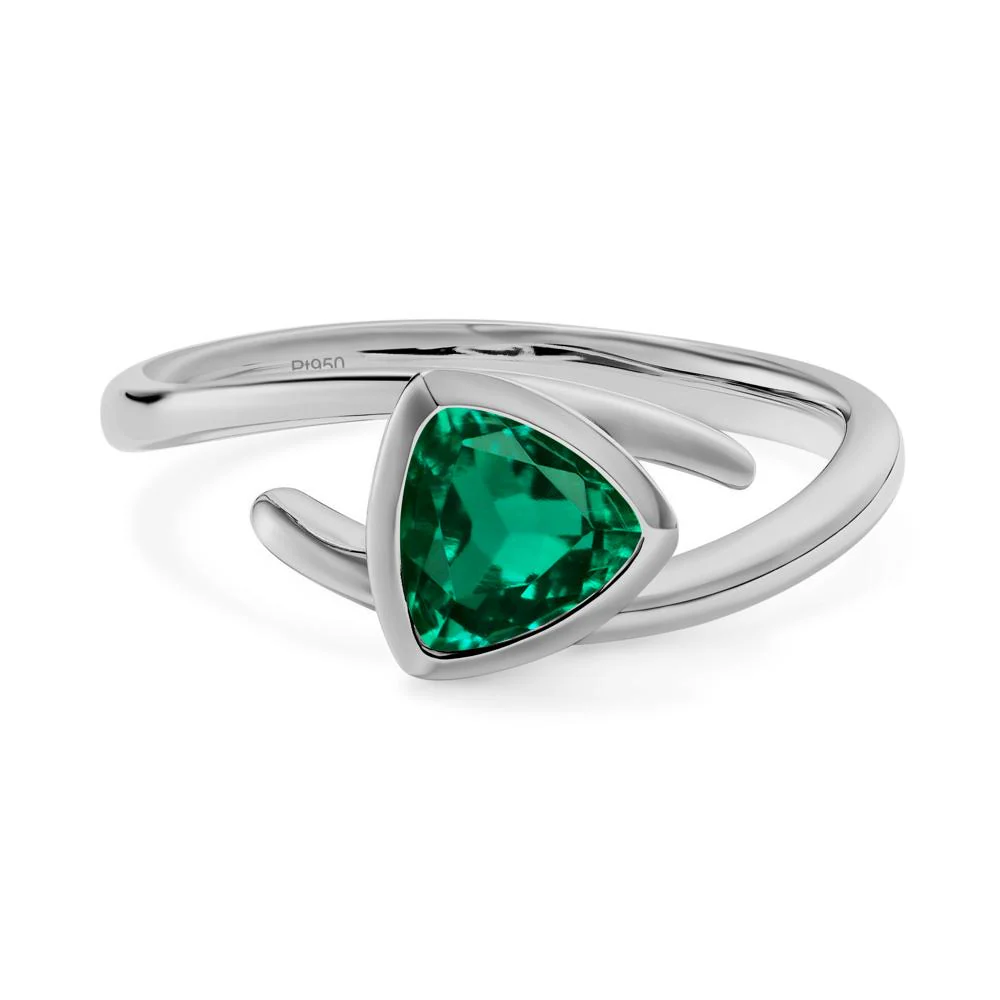 Bezel Set Emerald Ring - Image 5