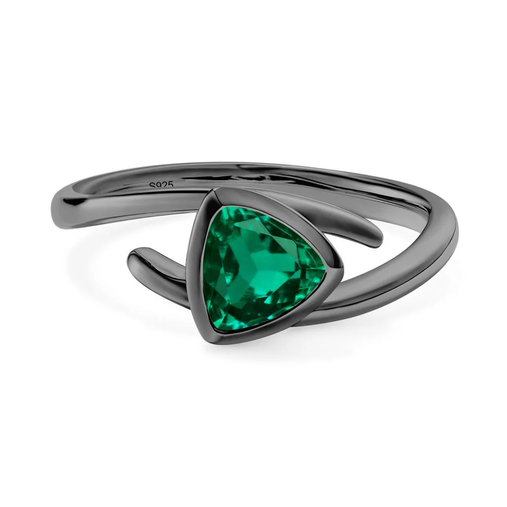 Bezel Set Emerald Ring - Image 7