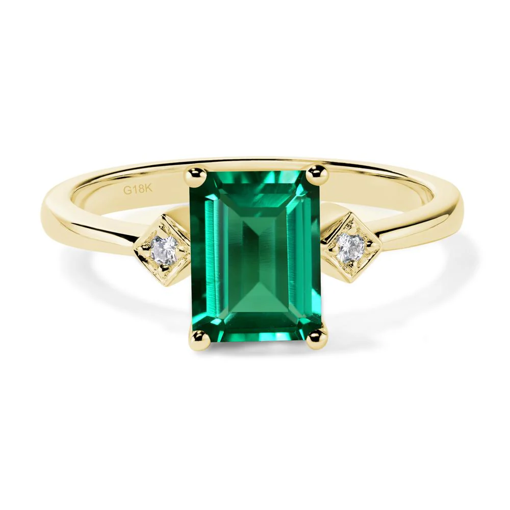 Emerald Cut Emerald Engagement Ring - Image 8