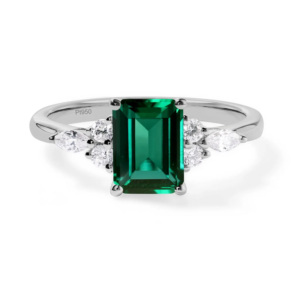 Simple Emerald Cut Emerald Ring