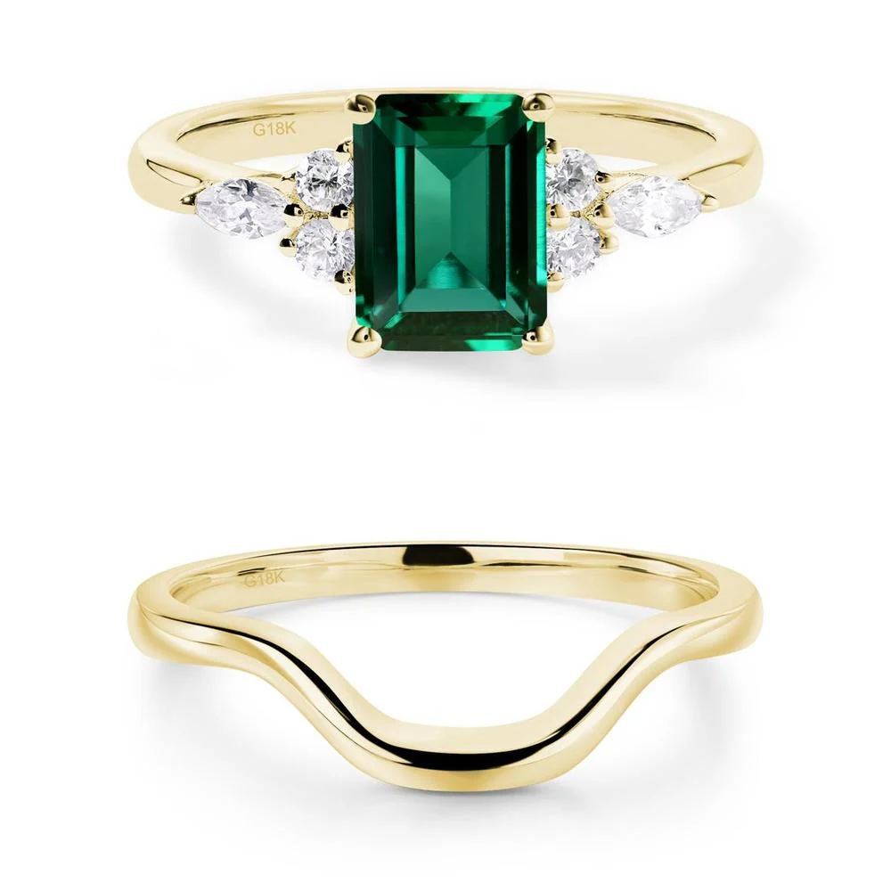 Simple Emerald Cut Emerald Ring - Image 19