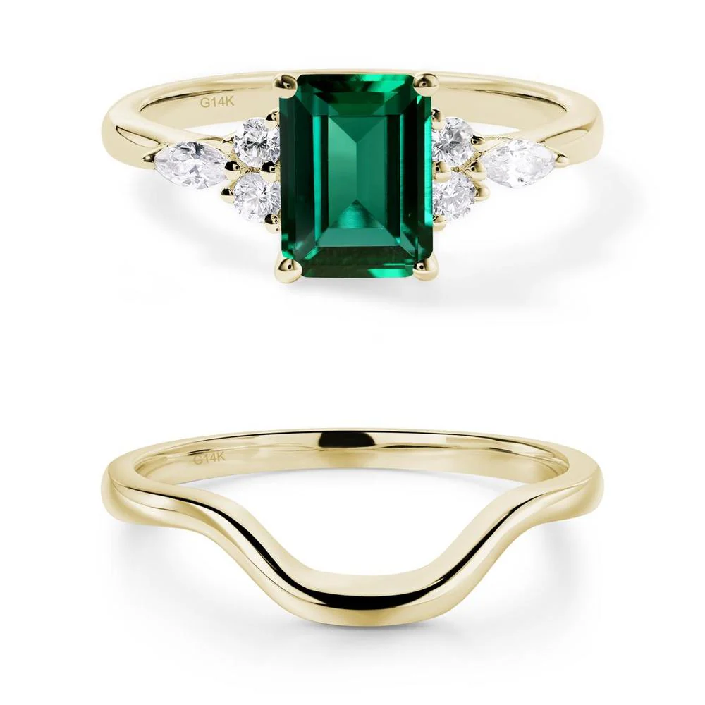 Simple Emerald Cut Emerald Ring - Image 27