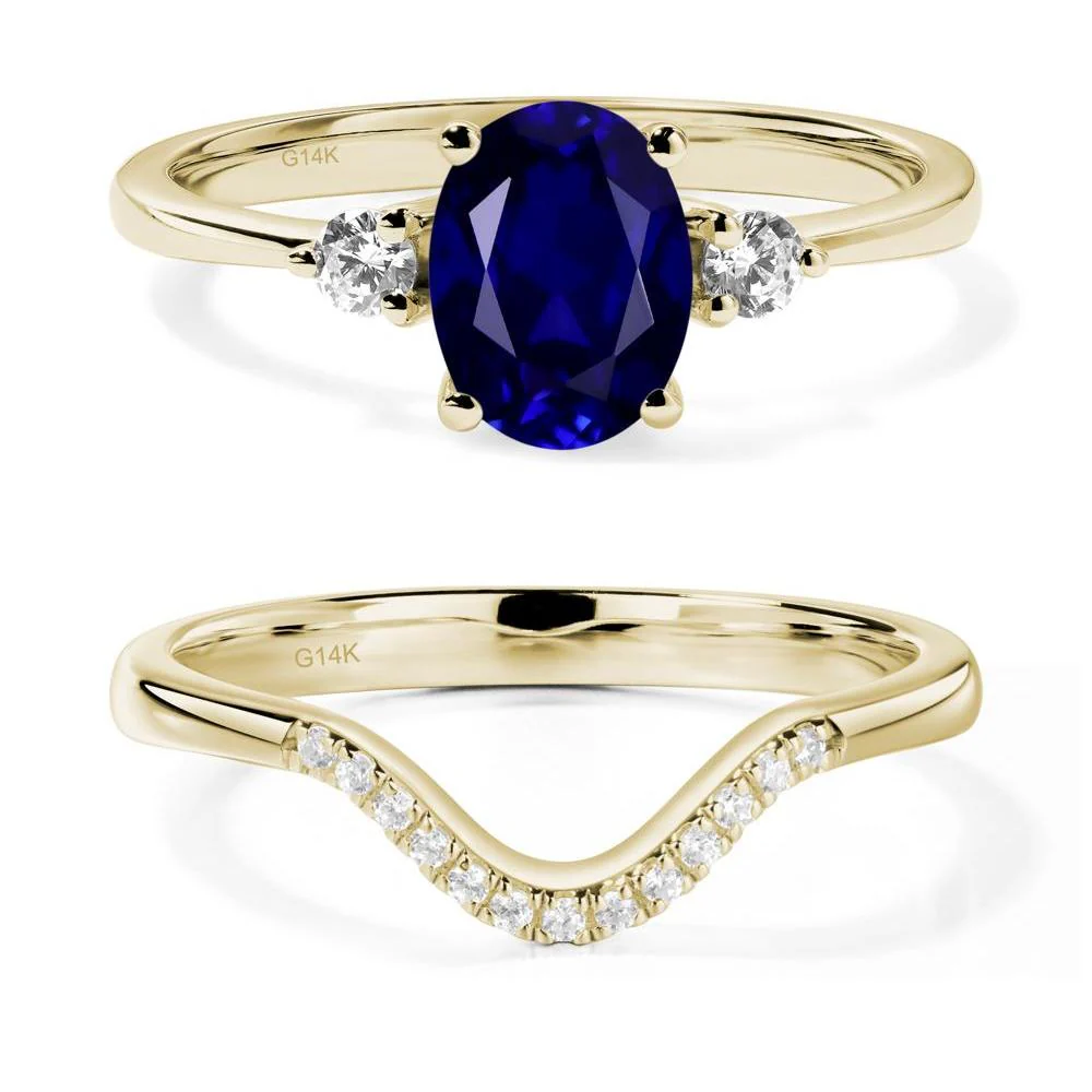Trilogy Oval Sapphire Ring - Image 15