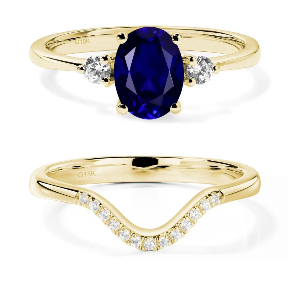 Trilogy Oval Sapphire Ring - Image 21