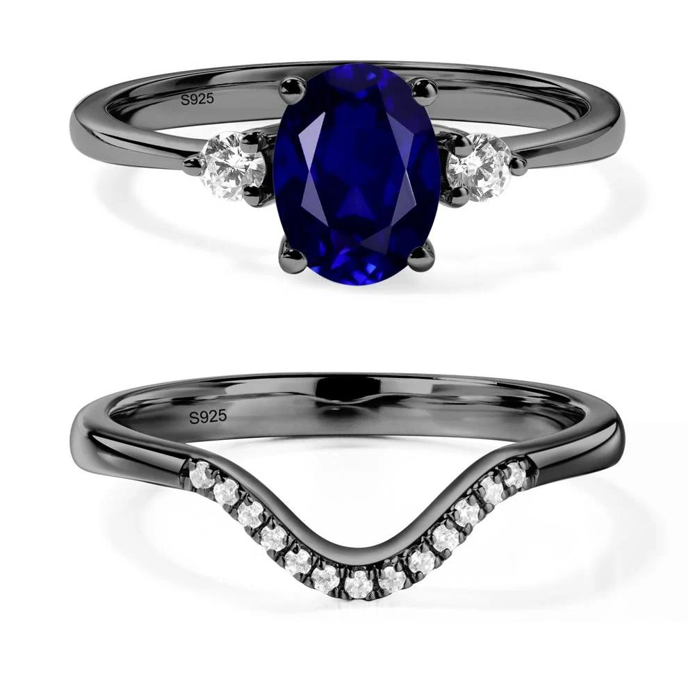 Trilogy Oval Sapphire Ring - Image 23