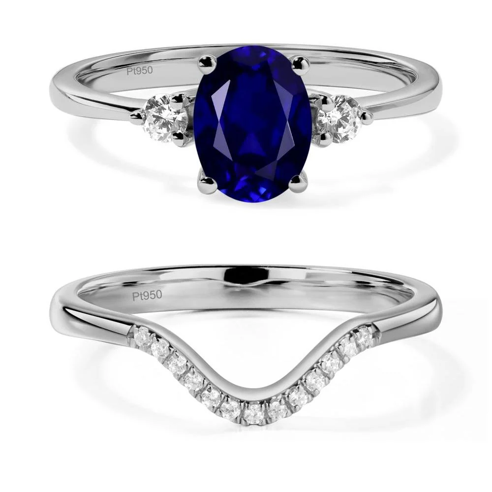 Trilogy Oval Sapphire Ring - Image 25