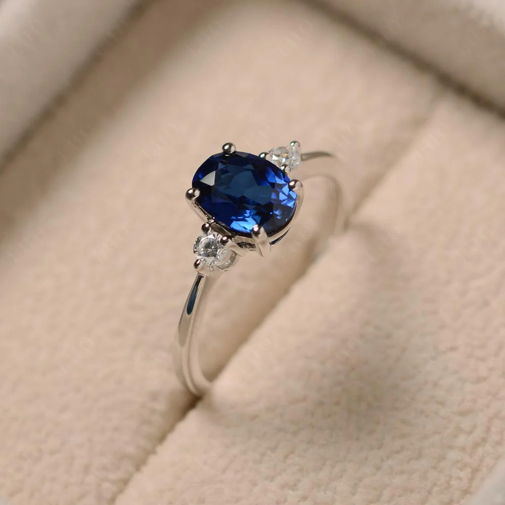 Trilogy Oval Sapphire Ring - Image 31