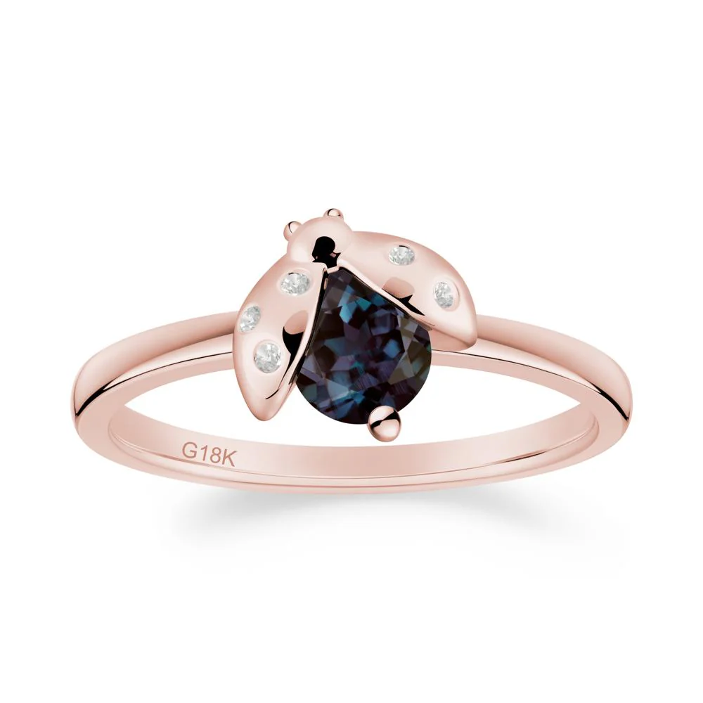 Ladybug Alexandrite Ring - Image 8