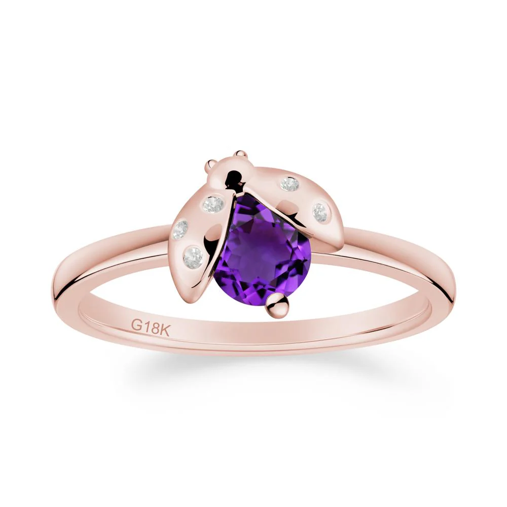 Ladybug Amethyst Ring - Image 5