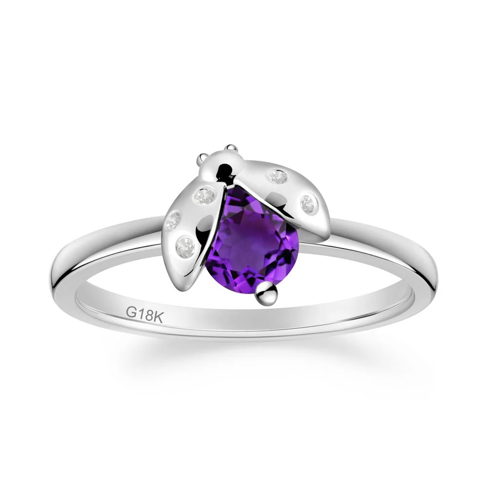 Ladybug Amethyst Ring - Image 6