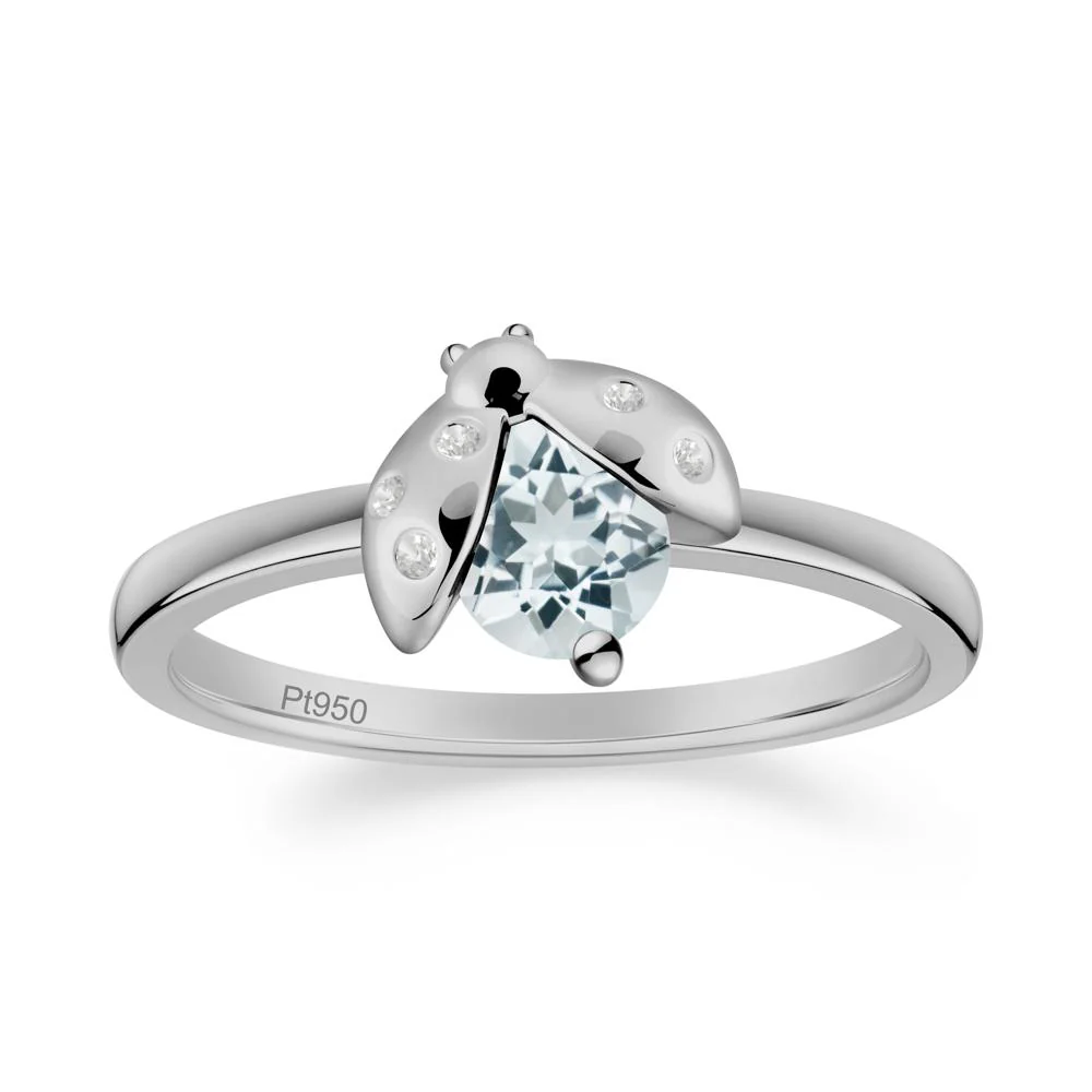 Ladybug Aquamarine Ring - Image 3