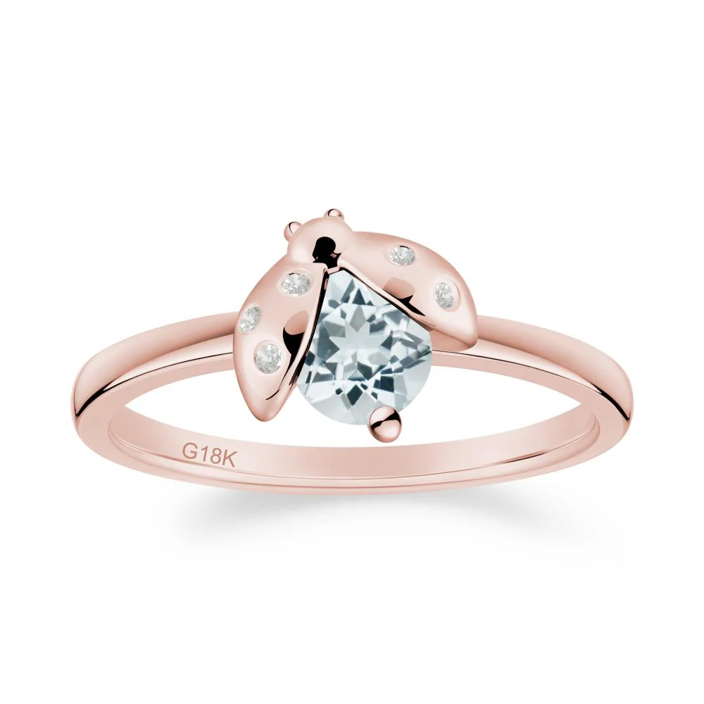 Ladybug Aquamarine Ring - Image 5