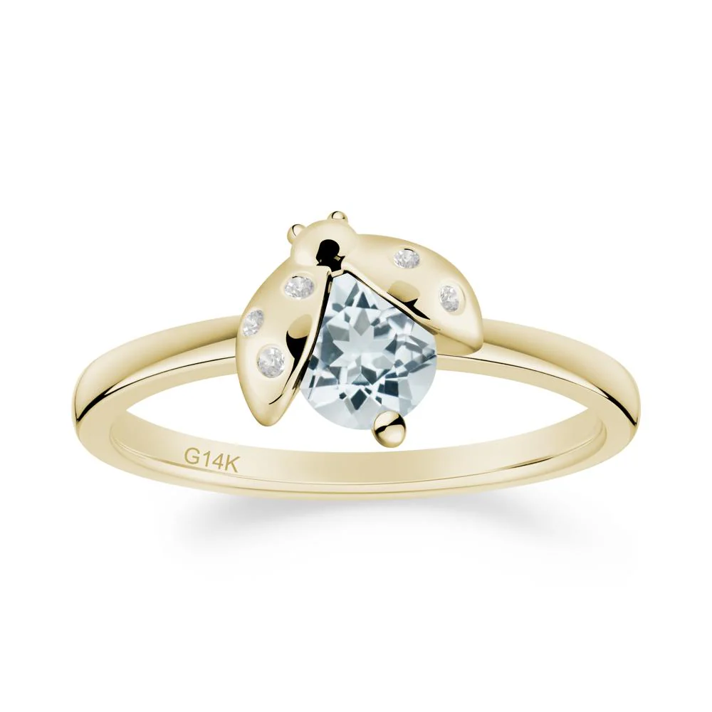 Ladybug Aquamarine Ring - Image 6