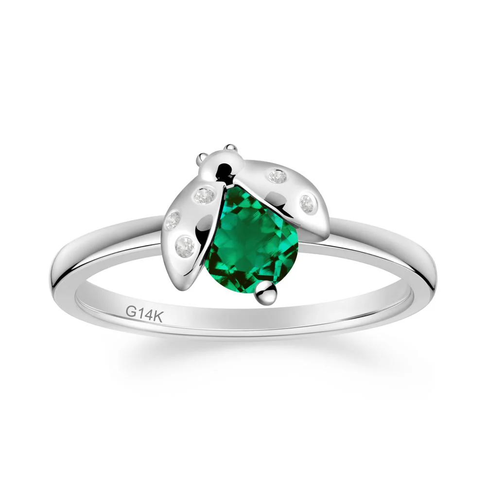 Ladybug Emerald Ring - Image 3