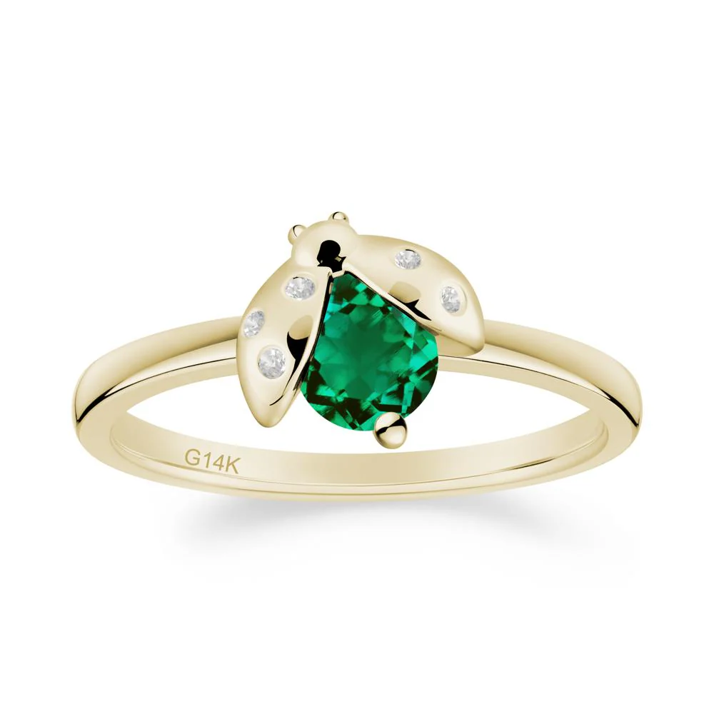 Ladybug Emerald Ring - Image 4