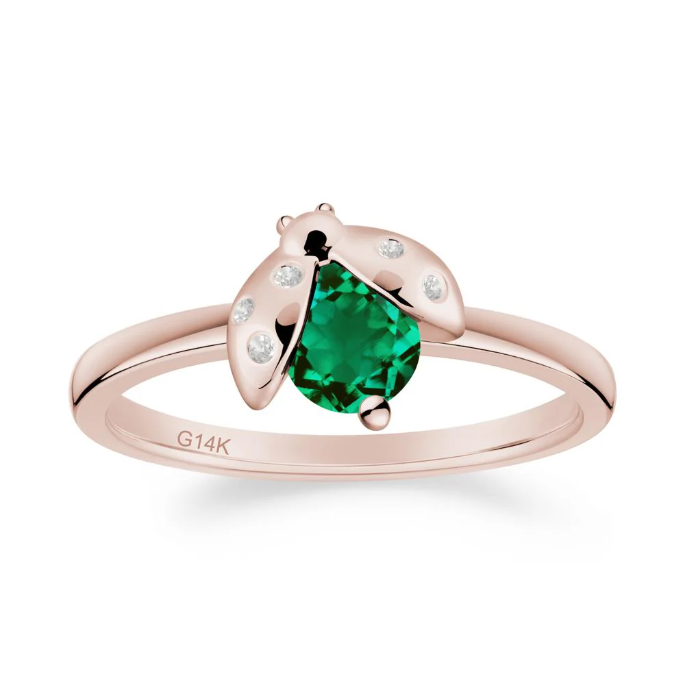 Ladybug Emerald Ring - Image 5