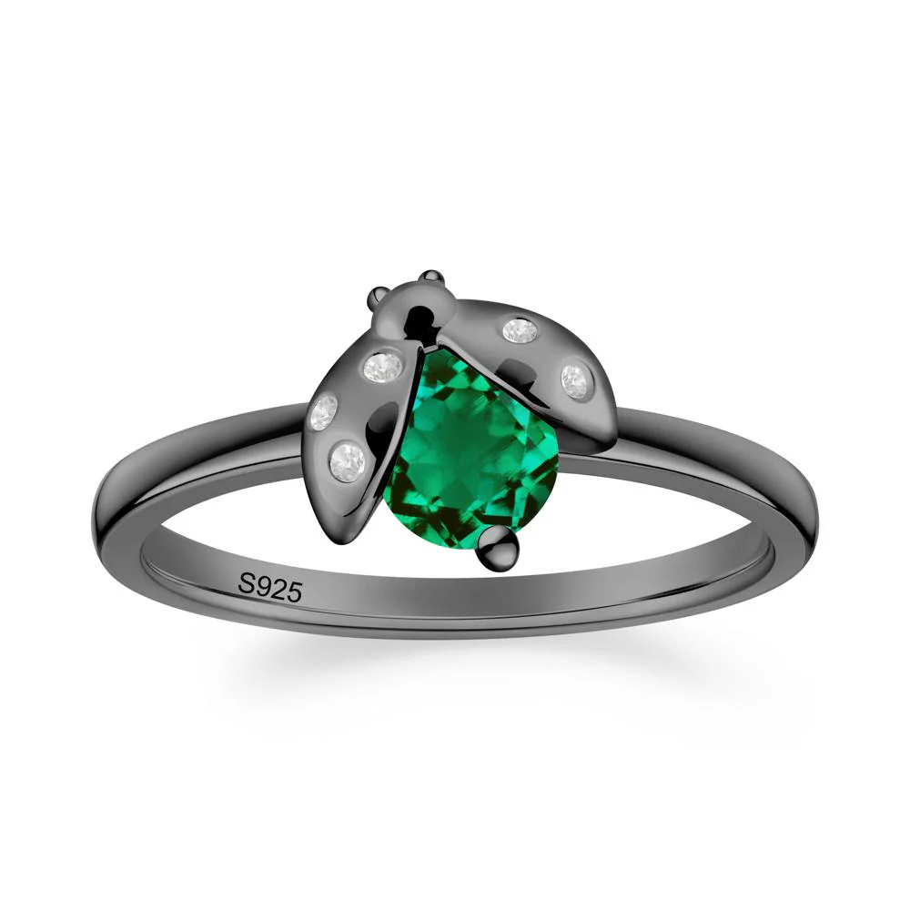 Ladybug Emerald Ring - Image 7