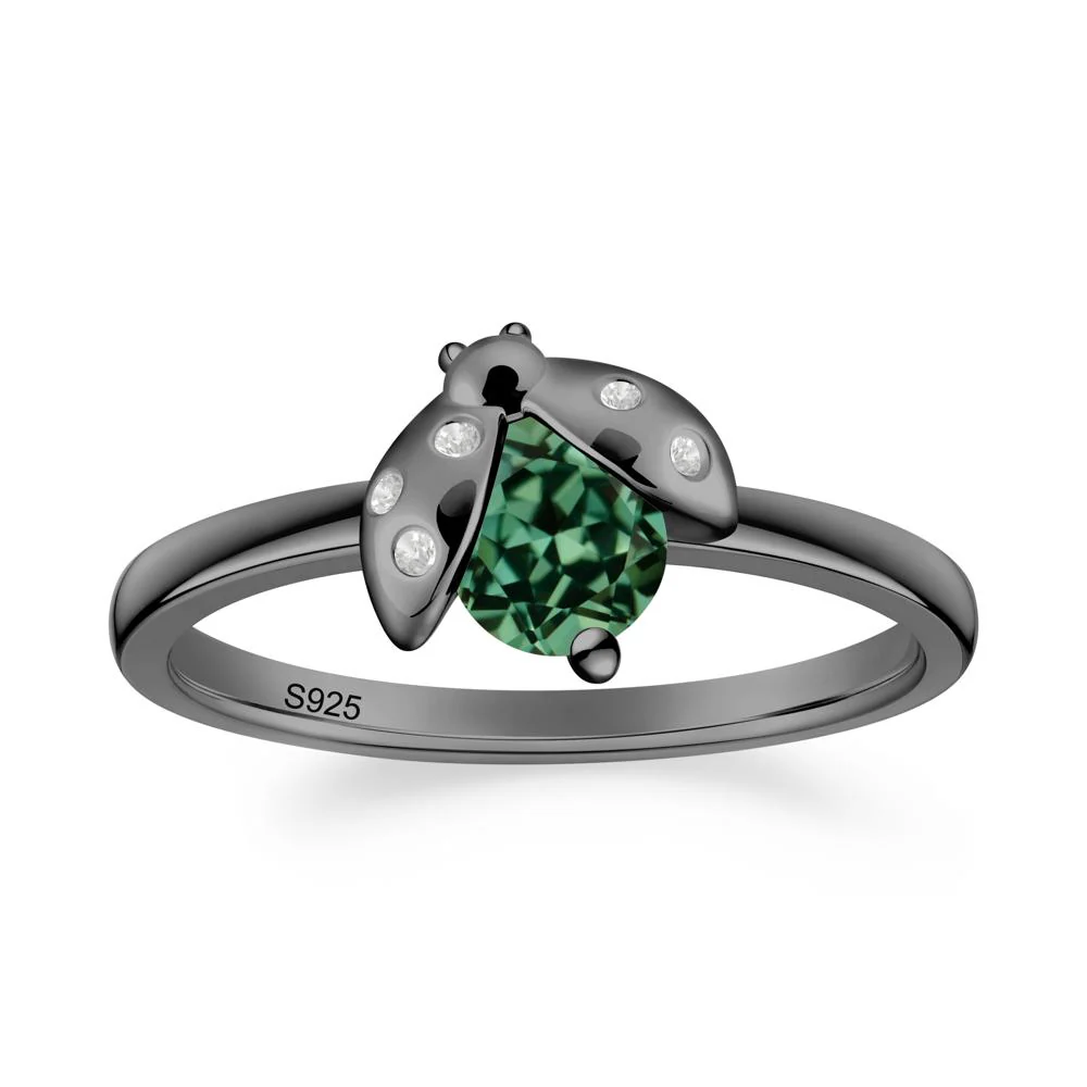 Ladybug Green Sapphire Ring - Image 2