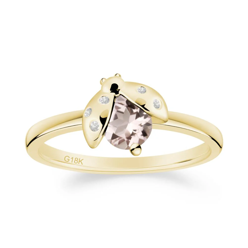 Ladybug Morganite Ring - Image 2
