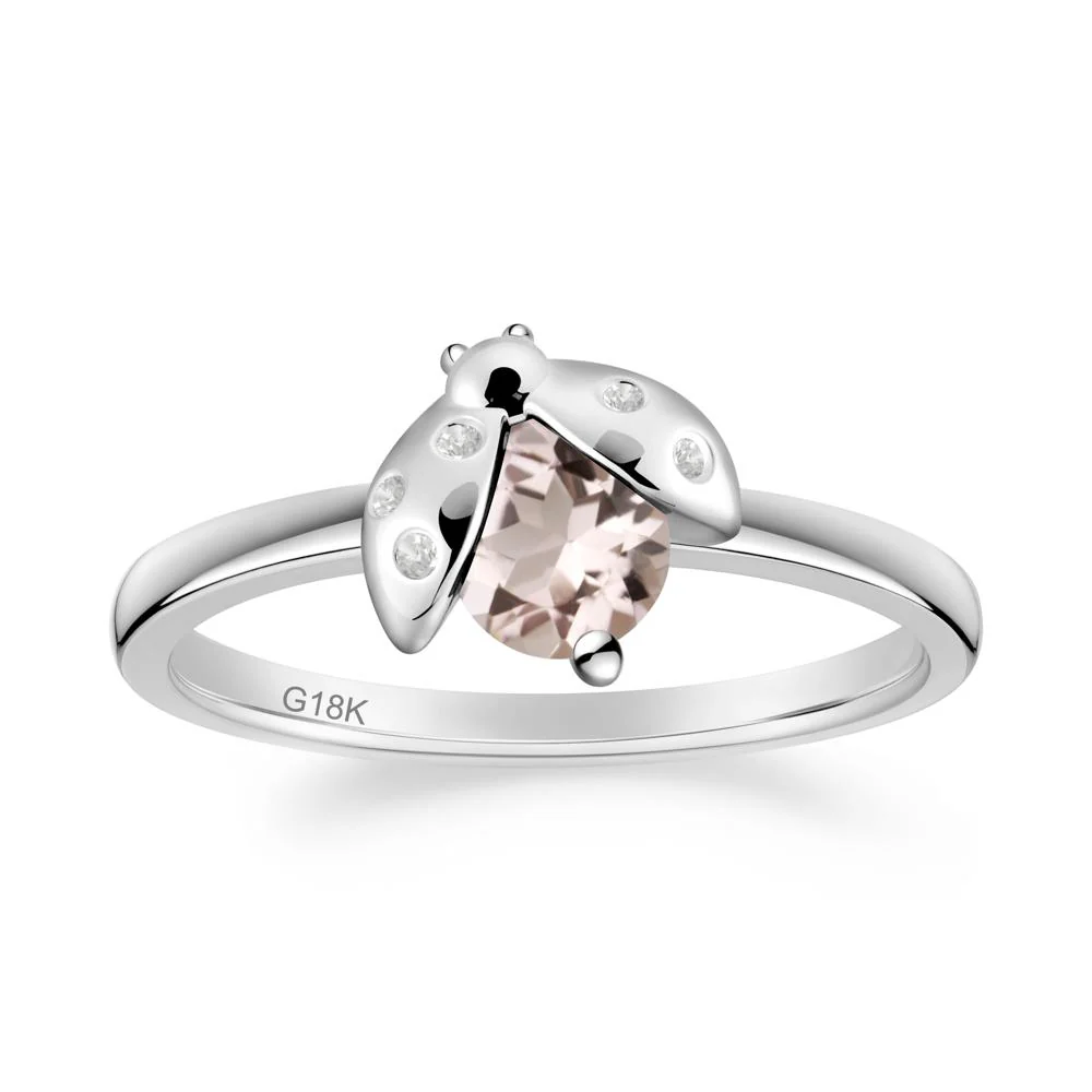 Ladybug Morganite Ring - Image 3