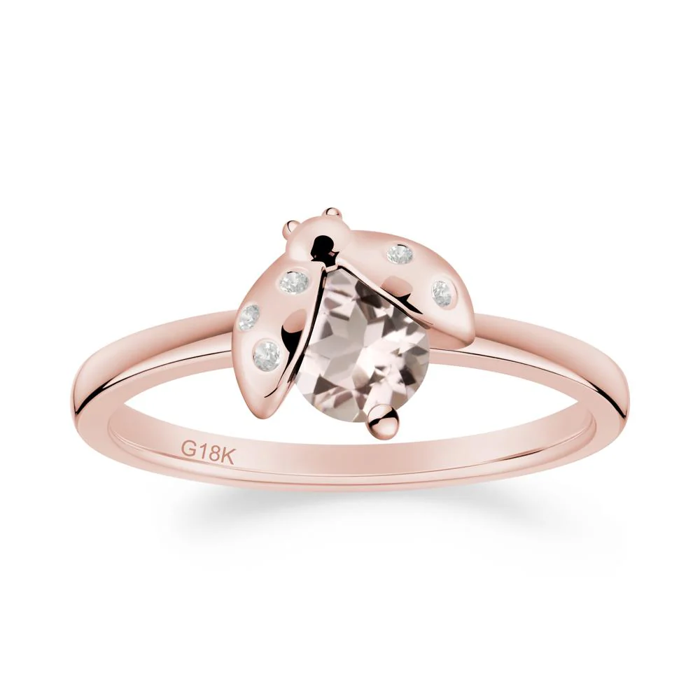 Ladybug Morganite Ring - Image 7