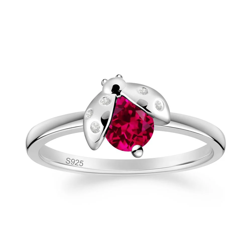 Ladybug Ruby Ring - Image 2