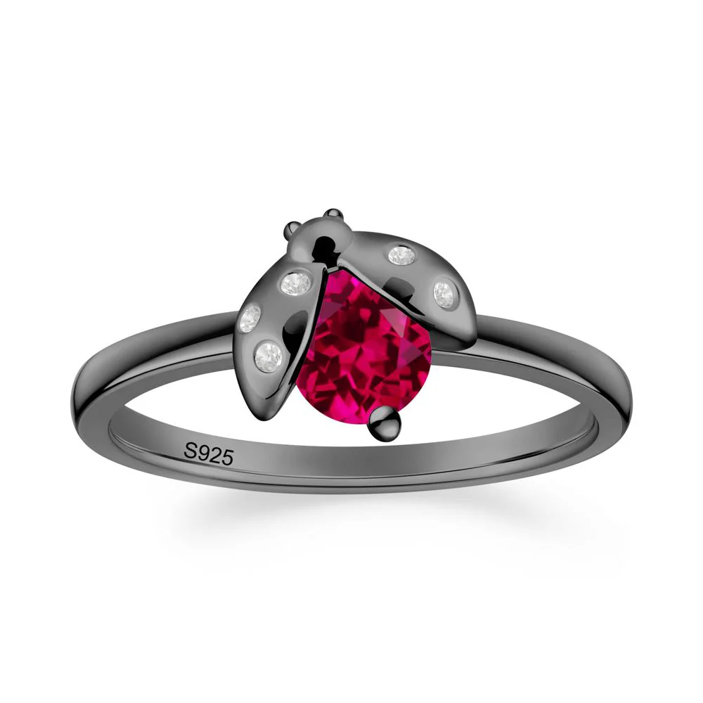 Ladybug Ruby Ring - Image 3