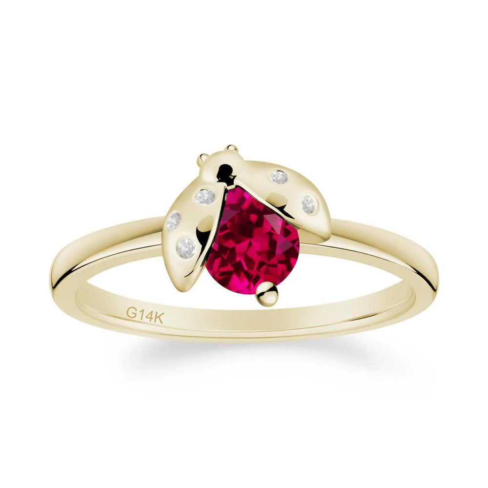 Ladybug Ruby Ring - Image 4